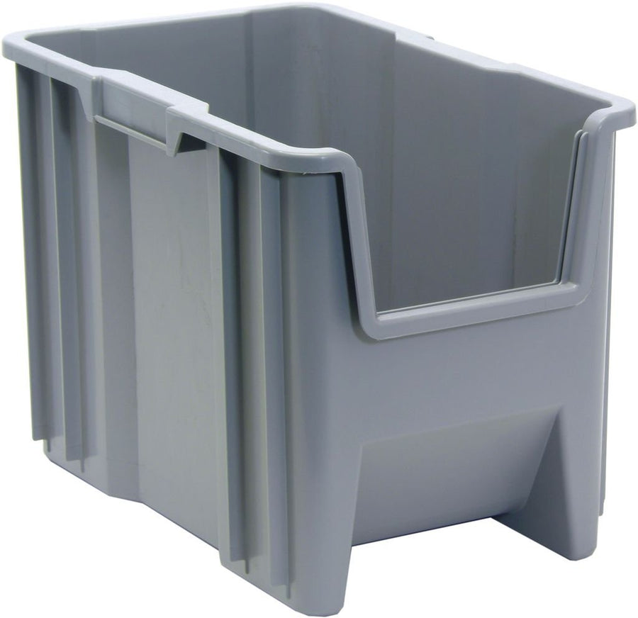 Quantum Storage Systems Stacking Container QGH600GY Gray Carton of 4 MTESolutions