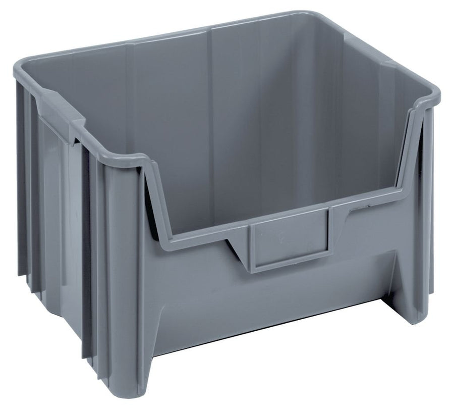 Quantum Storage Systems Stacking Container QGH700GY Gray Carton of 3 MTESolutions