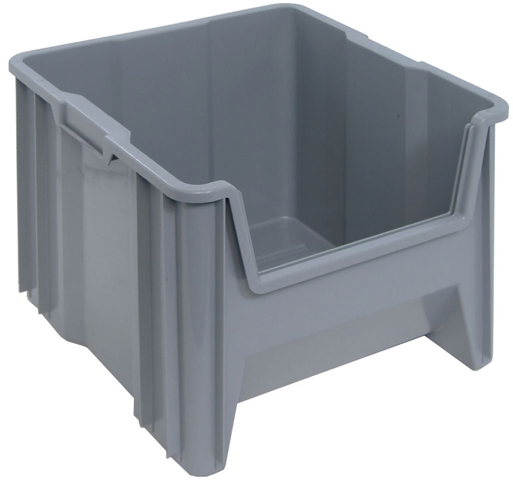 Quantum Storage Systems Stacking Container QGH800GY Gray Carton of 2 MTESolutions