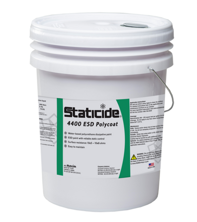 ACL Staticide 4400MG, Staticide® ESD Polycoat Paint, 1 Gallon/5 Gallons, Light Gray