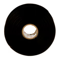 3M 7000006090 Scotch® Linerless Rubber Splicing Tape 130C, 1 in x 30 ft, Black, 1 roll/carton, 24 rolls/Case