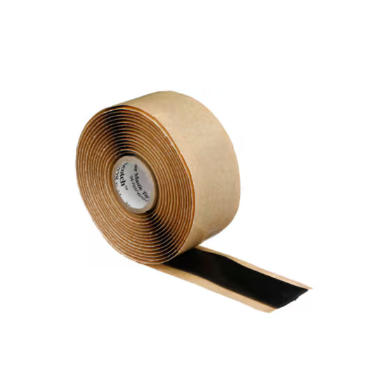 3M 7000006048 Scotch® Rubber Mastic Tape 2228, 1 in x 10 ft, Black, 1 roll/carton, 12 rolls/Case