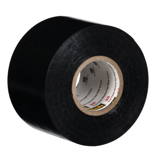 3M 7010348231 Scotch® Vinyl Electrical Tape 33, 1-1/2 in x 44 ft, Black, 10 rolls/carton, 100 rolls/Case