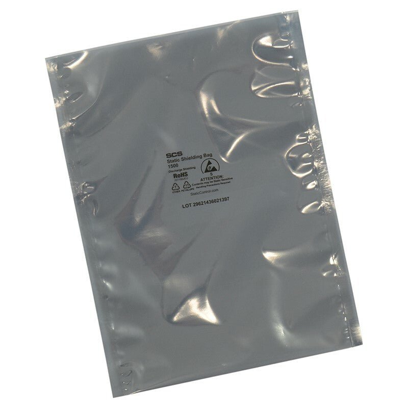 SCS 1501012, Static Shield Bag, 1500 Series Metal - Out, 10 in X 12 in , Open Top 100 Pack MTESolutions