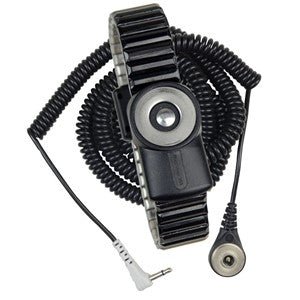 SCS 2232, Wrist Strap, Dual - Wire, Magsnap 360, Metal, Medium Band, 12' Cord MTESolutions