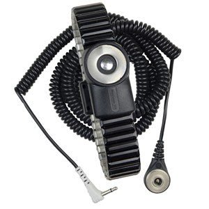 SCS 2233, Wrist Strap, Dual - Wire, Magsnap 360, Metal, Large Band, 12' Cord MTESolutions