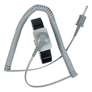 SCS 2381, Wrist Strap, Dual Conductor, Metal, Small, W - 5' Coil Cord MTESolutions