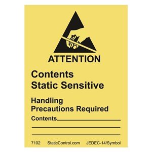 SCS 7102, Caution Label, Destructible, 1.8In X2.5In, Rs - 471, 500/Roll MTESolutions