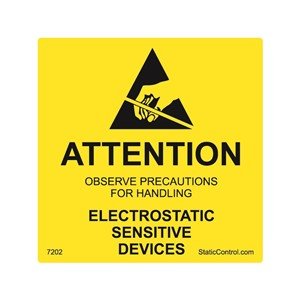 SCS 7202, Caution Label, Destructible, 2In X 2In, Rs - 471, 500 - Roll MTESolutions