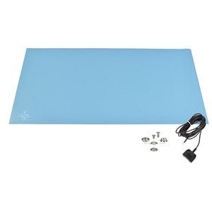 SCS 770074, Table Mat Kit, Rubber, R3, With Hardware, Light Blue, 24 in x 48 in MTESolutions