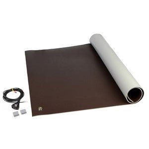 SCS 8211, Table Mat Kit, 3 - Layer Vinyl, 8200 Series Brown, 0.140 in X 24 in X 48 in MTESolutions