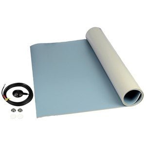 SCS 8264, Table Mat Roll, 3 - Layer Vinyl, 8200 Series, Blue, With Hardware, 24 in x 24 ft x 0.140 in MTESolutions