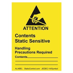 SCS ALABEL, Label, Attention, RS - 471, 1 - 7/8In X 2 - 1/2In, 500/Roll MTESolutions