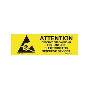 SCS ALABEL5/8X2, Label, Attention, RS - 471, 5/8In X 2In, 1000/Roll MTESolutions
