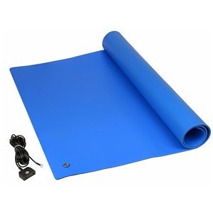 SCS TM2448L3BL - L, Table Mat Kit, Premium 3 - Layer Vinyl Blue, 24 in x 48 in x 0.135 in MTESolutions