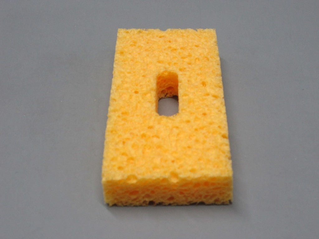 SIR Sponge S24 - P10, Soldering Sponge, 1.8" x 4" x 5/8" w/ Elongated Hole, Pack of 10, MOQ: 5 Packs MTESolutions