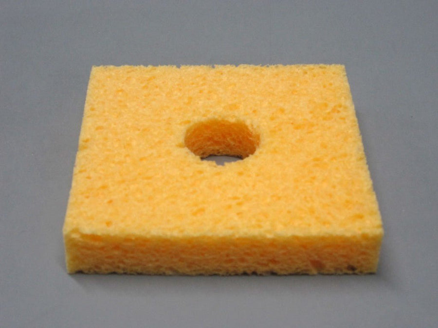 SIR Sponge S26 - P10, Soldering Sponge, 3.2" x 3.2" x 5/8" w/ Hole, Pack of 10, MOQ: 4 Packs MTESolutions