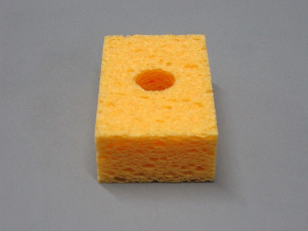 SIR Sponge S30 - P10, Soldering Sponge, 1.7" x 2.7" x 1" w/ Hole, Pack of 10, MOQ: 5 Packs MTESolutions