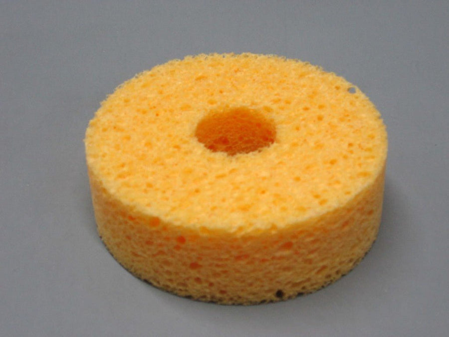 SIR Sponge S31 - P10, Soldering Sponge, 3.12' x 1' Round Sponge w/ Hole, Pack of 10, MOQ: 3 Packs MTESolutions