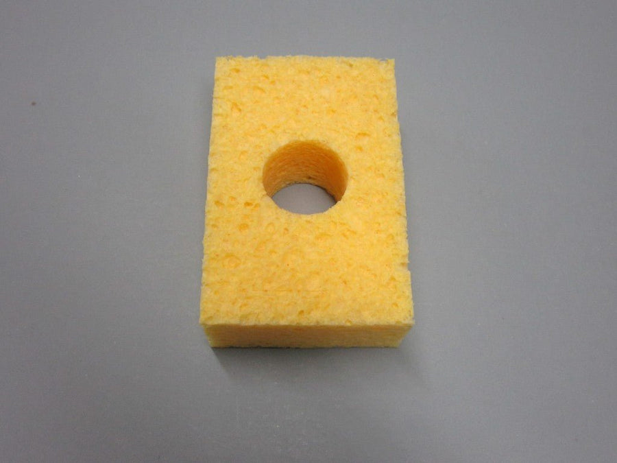 SIR Sponge S33 - P10, Soldering Sponge, 2.1" x 3.2" x 1" w/ Hole & 4 Slits, Pack fo 10, MOQ: 4 Packs MTESolutions