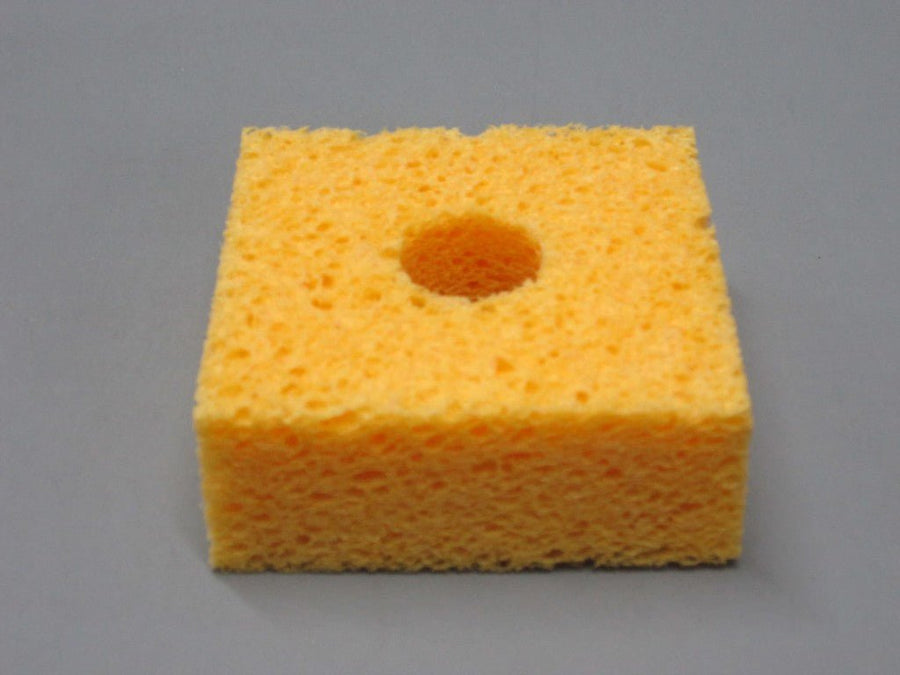 SIR Sponge S35 - P10, Soldering Sponge, 2.6" x 2.6"x 1" w/ Hole, Pack of 10, MOQ: 4 Packs MTESolutions