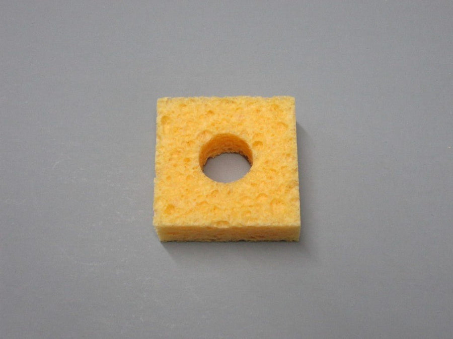 SIR Sponge S413 - P10, Soldering Sponge, 1.6" x 1.6" x 5/8" w/ Hole, Pack of 10, MOQ: 6 Packs MTESolutions