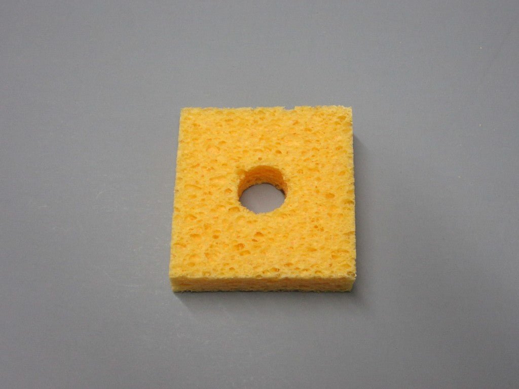 SIR Sponge S415 - P10, Soldering Sponge, 2.1" x 2.1" x 5/8" w/ Hole, Pack of 10, MOQ: 6 Packs MTESolutions