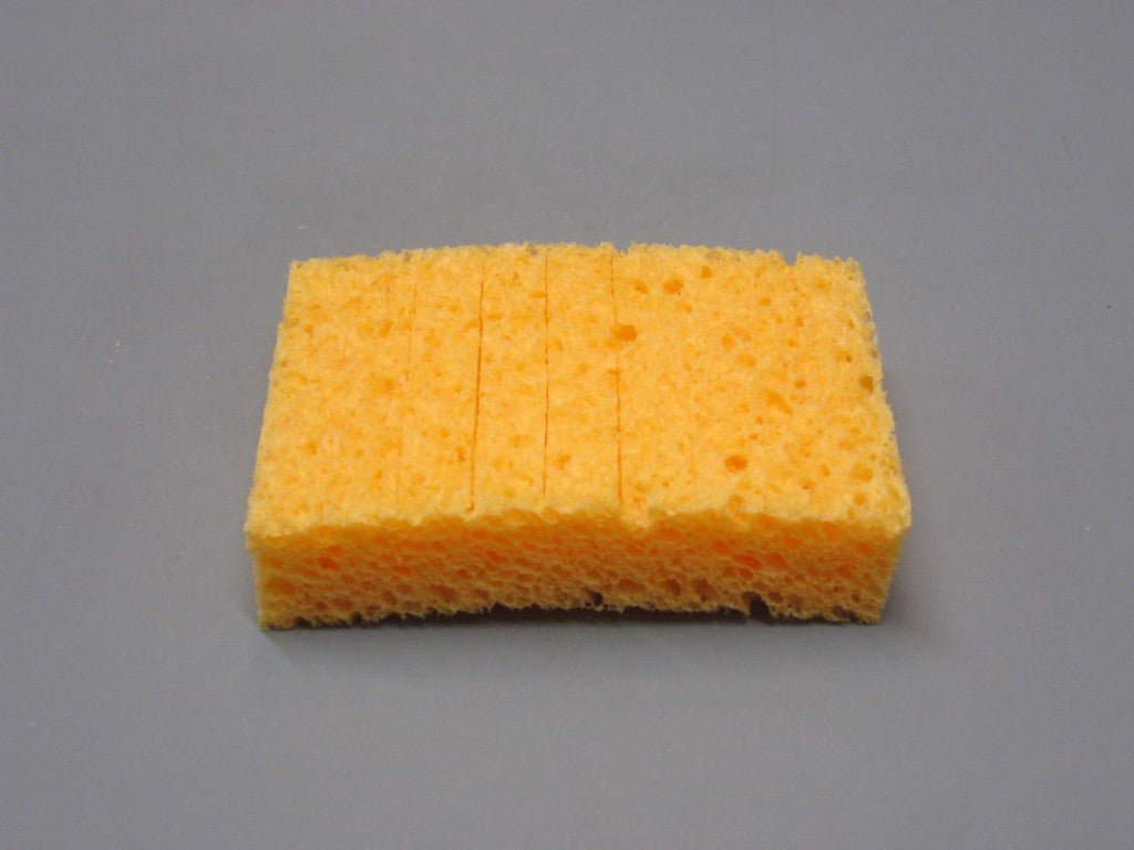 SIR Sponge S4S - P10, Slotted Soldering Sponge, 2.1" x 2.75" x 5/8", Pack of 10, MOQ: 5 Packs MTESolutions