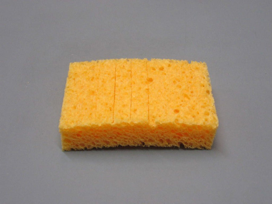 SIR Sponge S4S - P10, Slotted Soldering Sponge, 2.1" x 2.75" x 5/8", Pack of 10, MOQ: 5 Packs MTESolutions