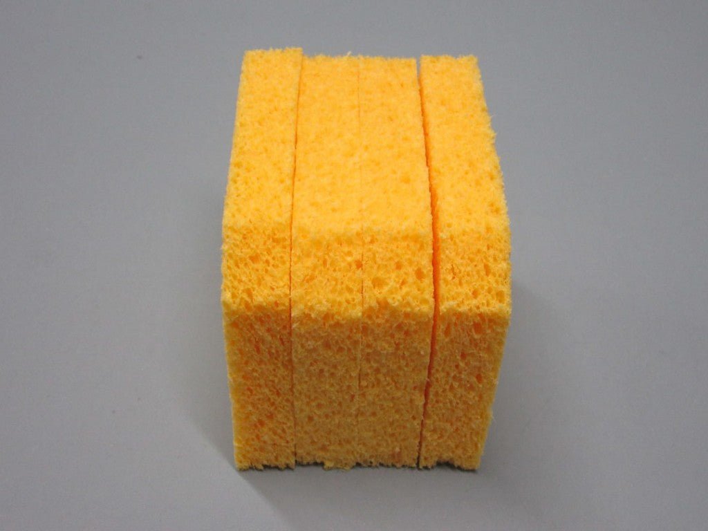 SIR Sponge S50 - P4, Soldering Sponge, 2.7" x 3.2" x 5/8" Cut Corners, Pack of 4, MOQ: 10 Packs MTESolutions