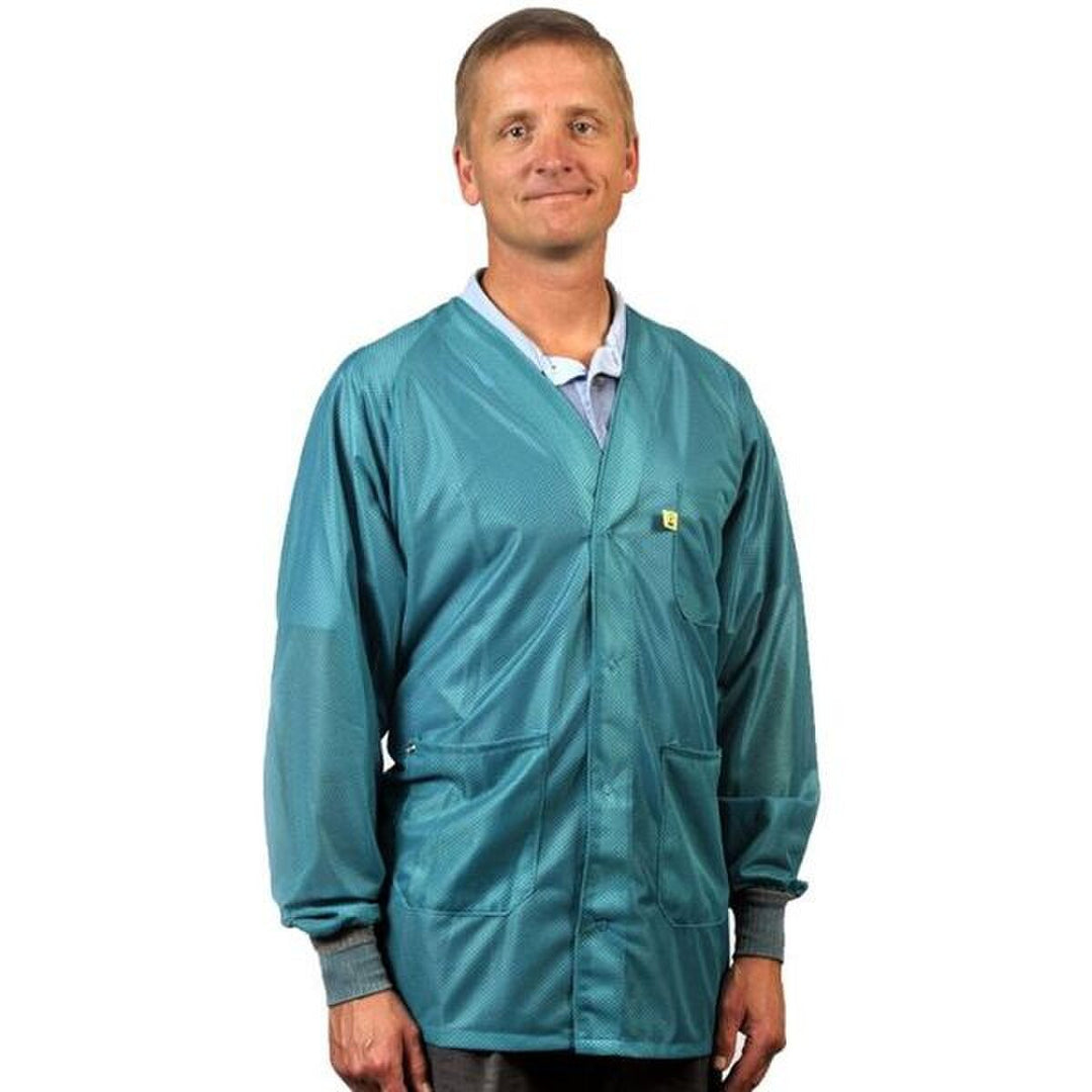 Tech Wear HOJ - 83C - 2XL Smock - Hallmark Style OFX - 100 - Jacket - 3 Pocket Color = Teal, 2XL, Knitted Cuffs MTESolutions