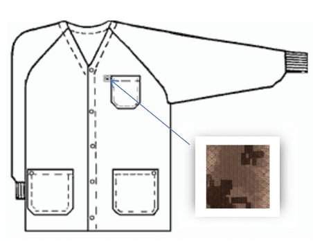 Tech Wear HOJ - D3C - S Smock - Hallmark Style OFX - 100 - Jacket - 3 Pocket Color = Digi - camo, Small, Knitted Cuffs MTESolutions