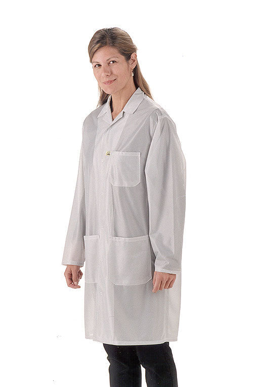 Tech Wear LOC - 13 - XL Smock - Traditional OFX - 100 - Lab Coat - 3 Pocket Color = White, XL MTESolutions