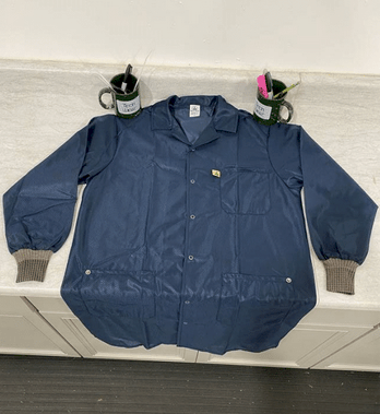 Tech Wear LOC - 63 - 2XL Smock - Traditional OFX - 100 - Lab Coat - 3 Pocket Color = Navy Blue, 2XL MTESolutions