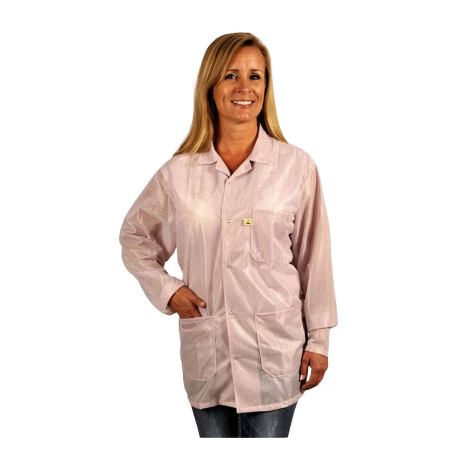 Tech Wear LOJ - 73KEY - S Smock - Traditional OFX - 100 - Jacket - 3 Pocket Color = Pink, Small, With Key MTESolutions