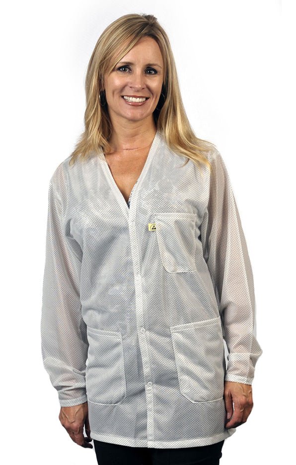 Tech Wear VOJ - 13KEY - 3XL Smock - Traditional OFX - 100 - Jacket - 3 Pocket Color = White, 3XL, With Key MTESolutions