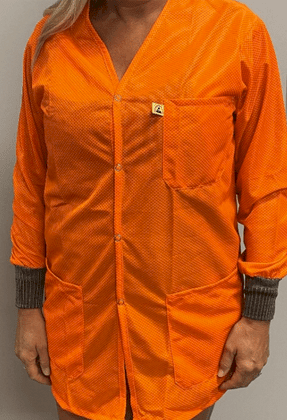 Tech Wear VOJ - HVO3KEY - XS Smock - Traditional OFX - 100 - Jacket - 3 Pocket Color = Hi - Vis Orange, XS, With Key MTESolutions