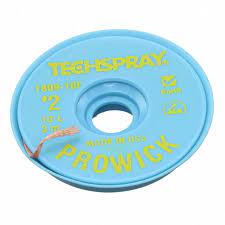 Techspray 1809 - 5F Pro Wick ESD - Safe Rosin Flux Desoldering Braid #2 Yellow MTESolutions