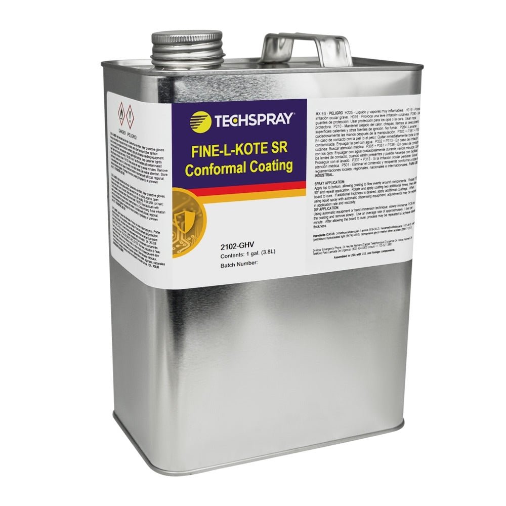 Techspray 2102 - GHV Fine - L - Kote SR Silicone Conformal Coating - High Viscosity - 1 Gal Liquid MTESolutions