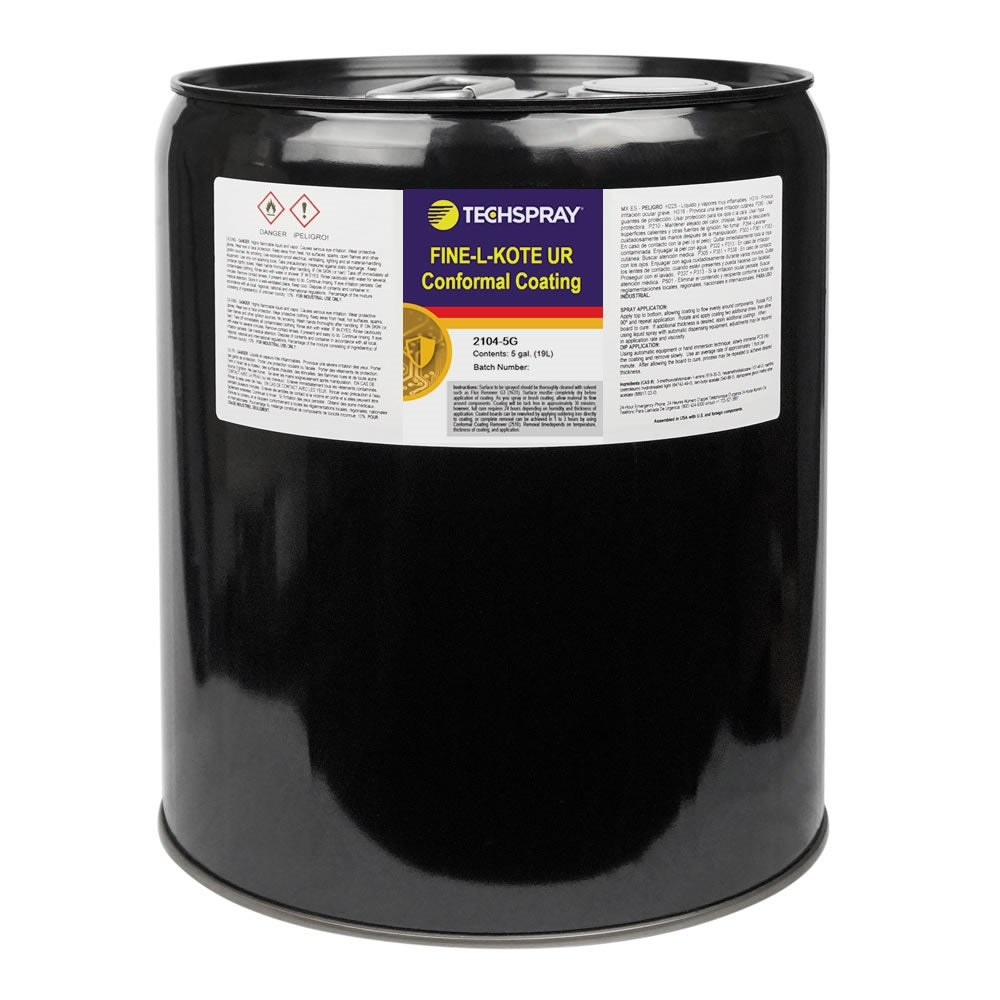 Techspray 2104 - 5G Fine - L - Kote Urethane Conformal Coating - 5 gal Liquid MTESolutions