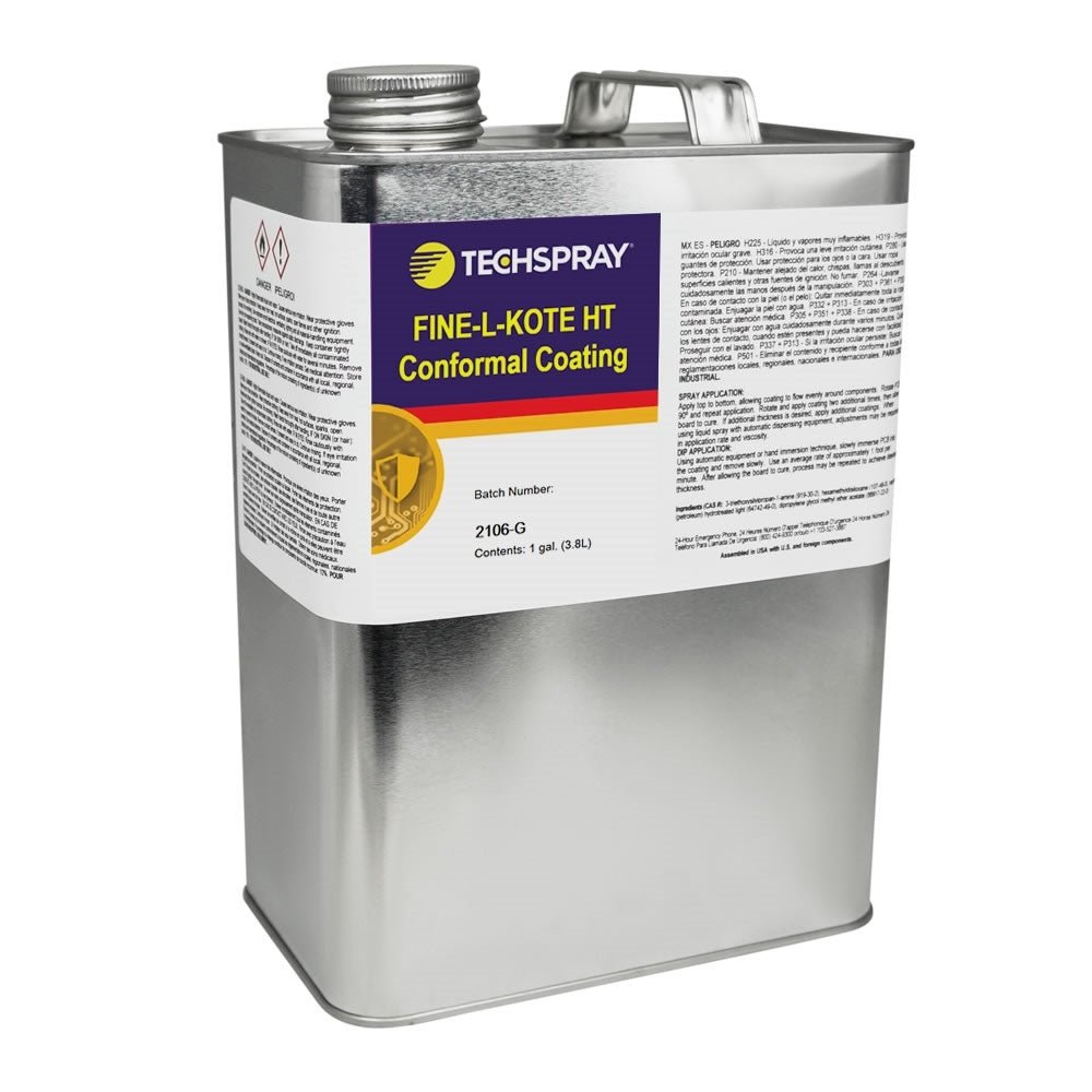 Techspray 2106 - G Fine - L - Kote HT High Temp Silicone Conformal Coating - 1 gal liquid MTESolutions