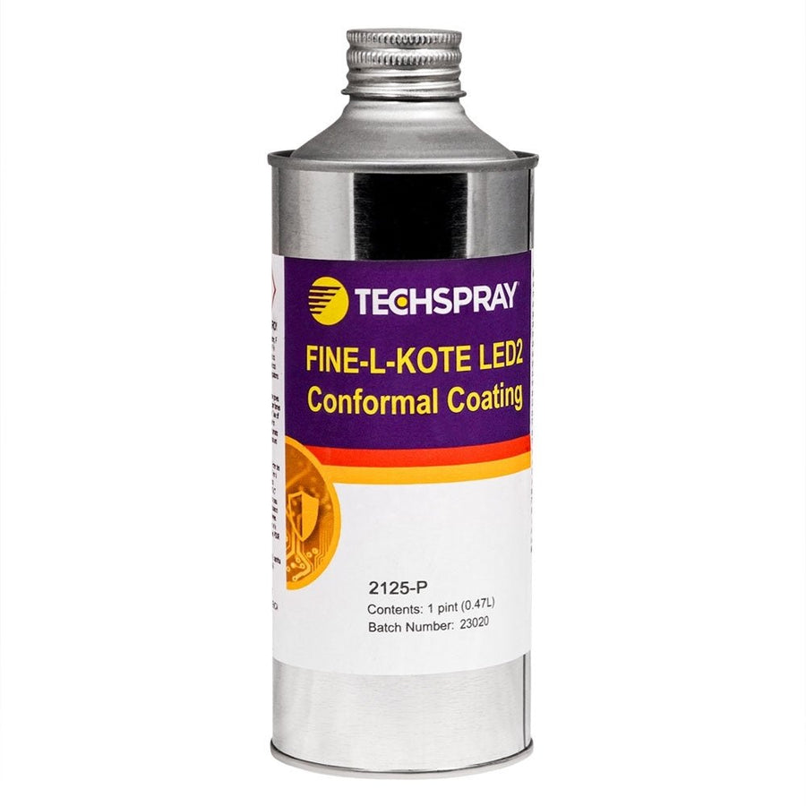 Techspray 2125 - P Fine - L - Kote LED2 Conformal Coating, Silicone - 1 pint / 2 per case MTESolutions