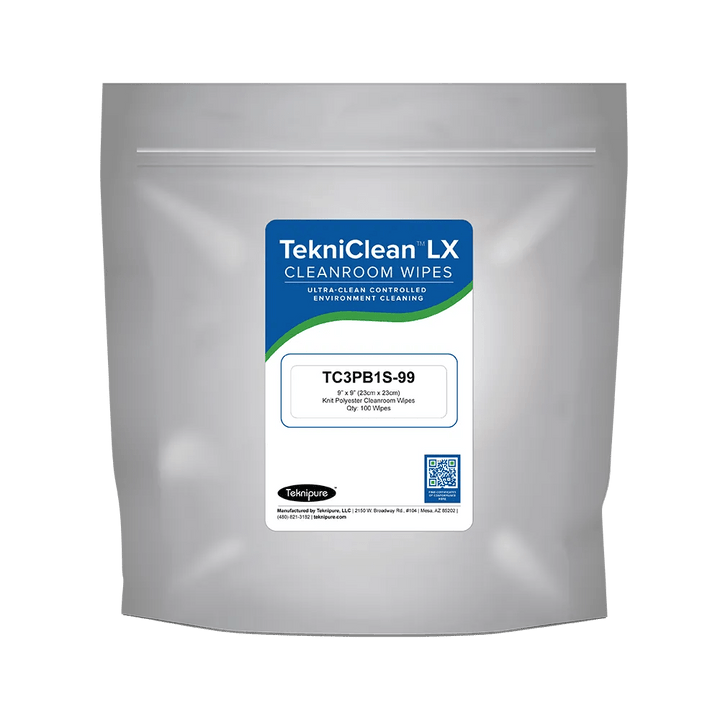Teknipure TC3PB1S - 99, Polyester Knit Wiper, ESD Packed, 9 in x 9 in, Case of 1000 MTESolutions