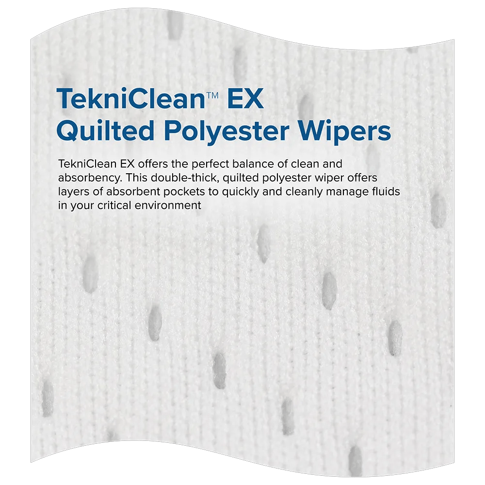 Teknipure Tekniclean TC3PB3 - 99, Polyester Knit Wiper, Quilted 2 - Ply, 9 in x 9 in, Case of 800 MTESolutions