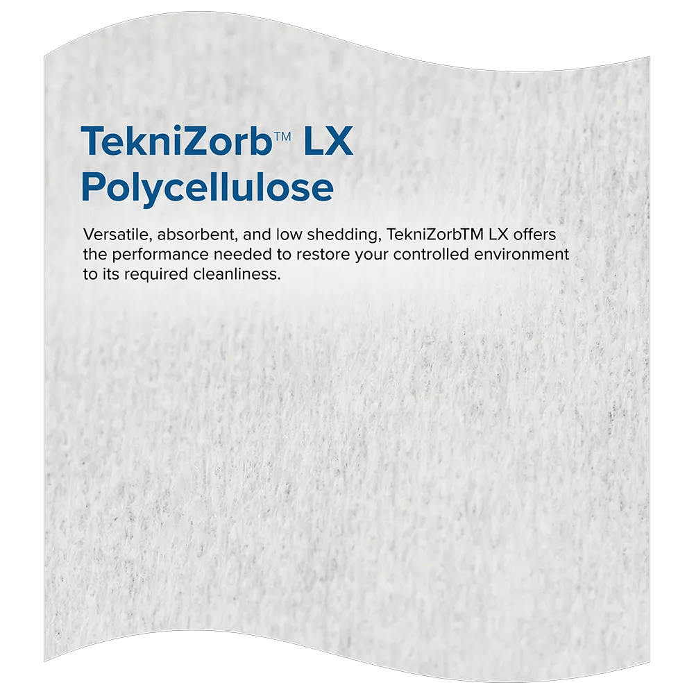 Teknipure TekniZorb TS1MPI70 - 911, Meltblown Polypropylene Pre - saturated Wiper, 70%/30%, 9 x 11, Case of 1200 MTESolutions