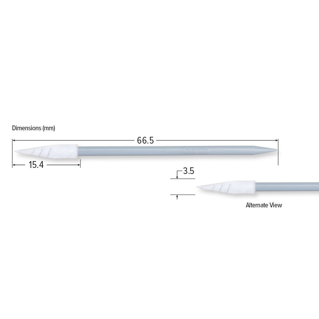 Teknipure TKS503E, Tekniswab Pointed Spiral Foam Dual End ESD Swab, 2.618 in, 2500 per case MTESolutions
