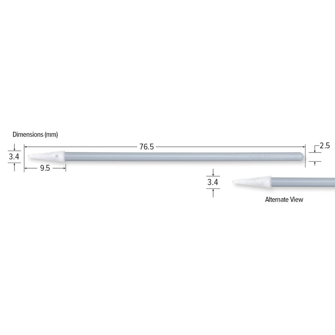 Teknipure TKS505E, TekniSwab Pointed Foam ESD Swab, 3.016 in, 2500 per case MTESolutions