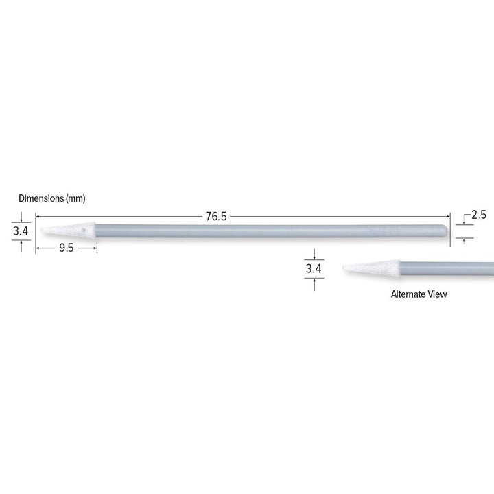 Teknipure TKS505E, TekniSwab Pointed Foam ESD Swab, 3.016 in, 2500 per case MTESolutions