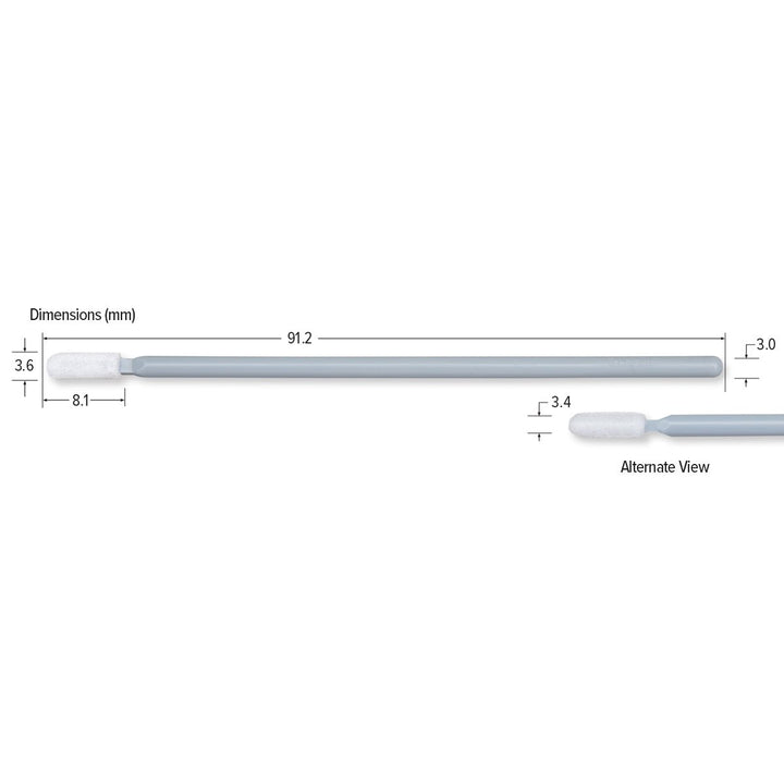 Teknipure TKS507E, TekniSwab Small Foam ESD Swab, 3.591 in, 2500 per case MTESolutions