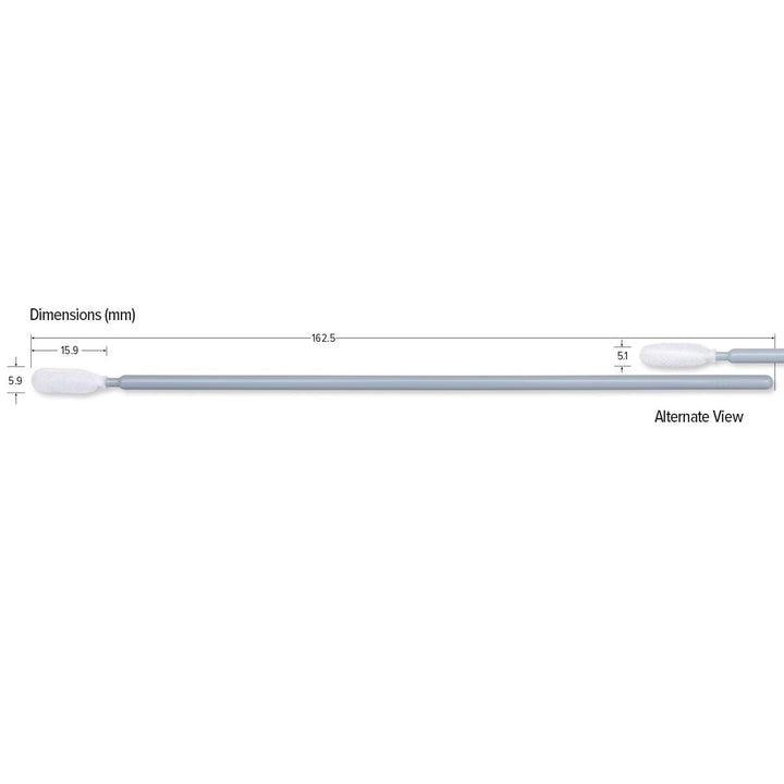 Teknipure TKS509E Tekniswab Medium Head Foam ESD Swab with Long Handle, 6.398 in, 1000 per case MTESolutions